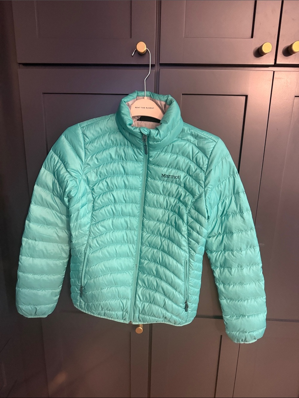Marmot women’s XS' Teal Lightweight Packable Puffer Jacket - GUC